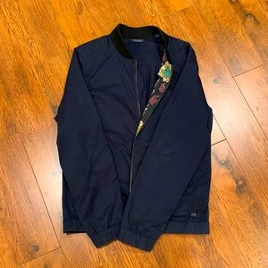 Scotch and Soda navy bomber jacket, medium